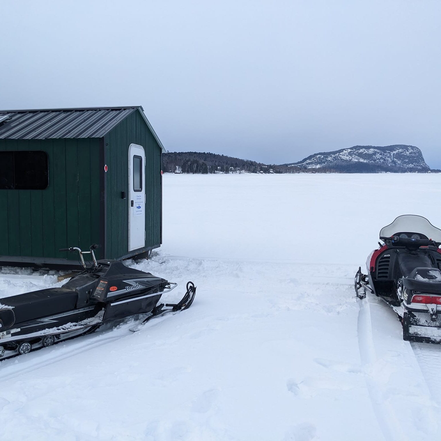 Ice Shanty Day Rental - Maine Wilderness Fishing